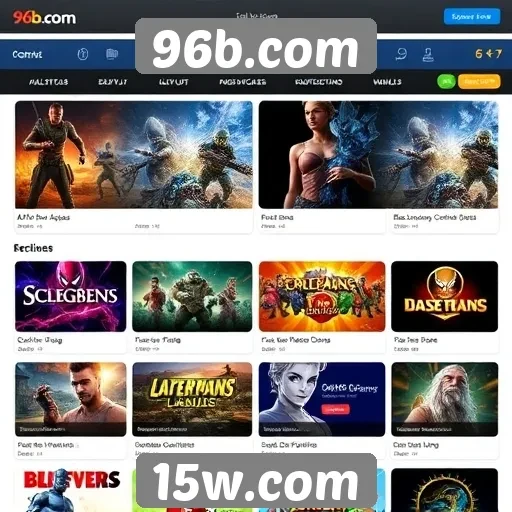 Exploração das opções de jogos no 96b.com